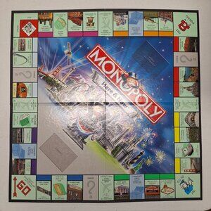 Monopoly Here Now Board Only Game Replacement Piece Folding 2006 Crafting